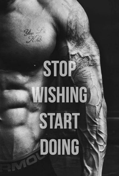 Stop Wishing Start Doing Poster